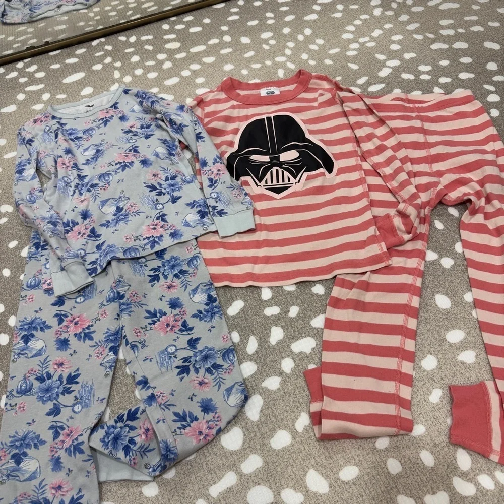 BUNDLE Hanna Andersson lot pajamas set eyelet dress top tee long sleeve shorts